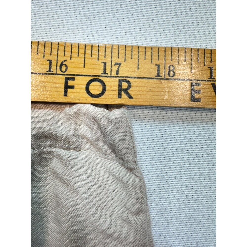 Calvin Klein Jeans Womens Mini Skirt Size 10 Beige Drawstring Slits Casual Y2K - Picture 5 of 8
